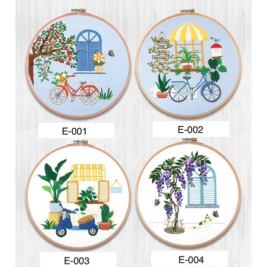 Embroidery Starter Kits European-Style Garden Plants