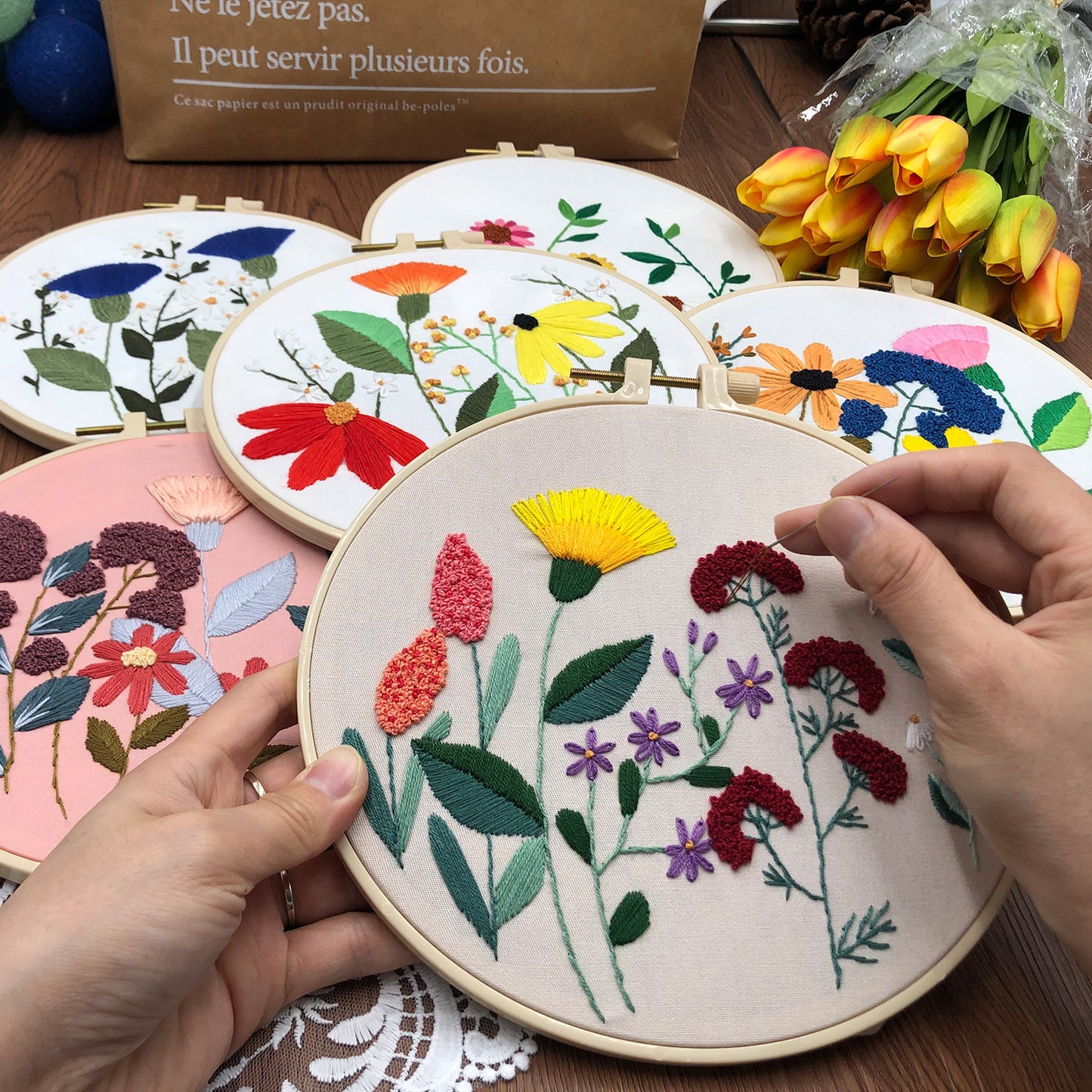 Embroidery Kits Flower series