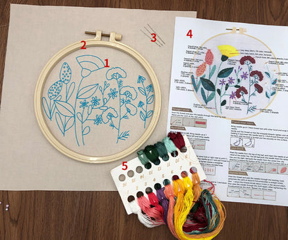 Embroidery Kits Flower series