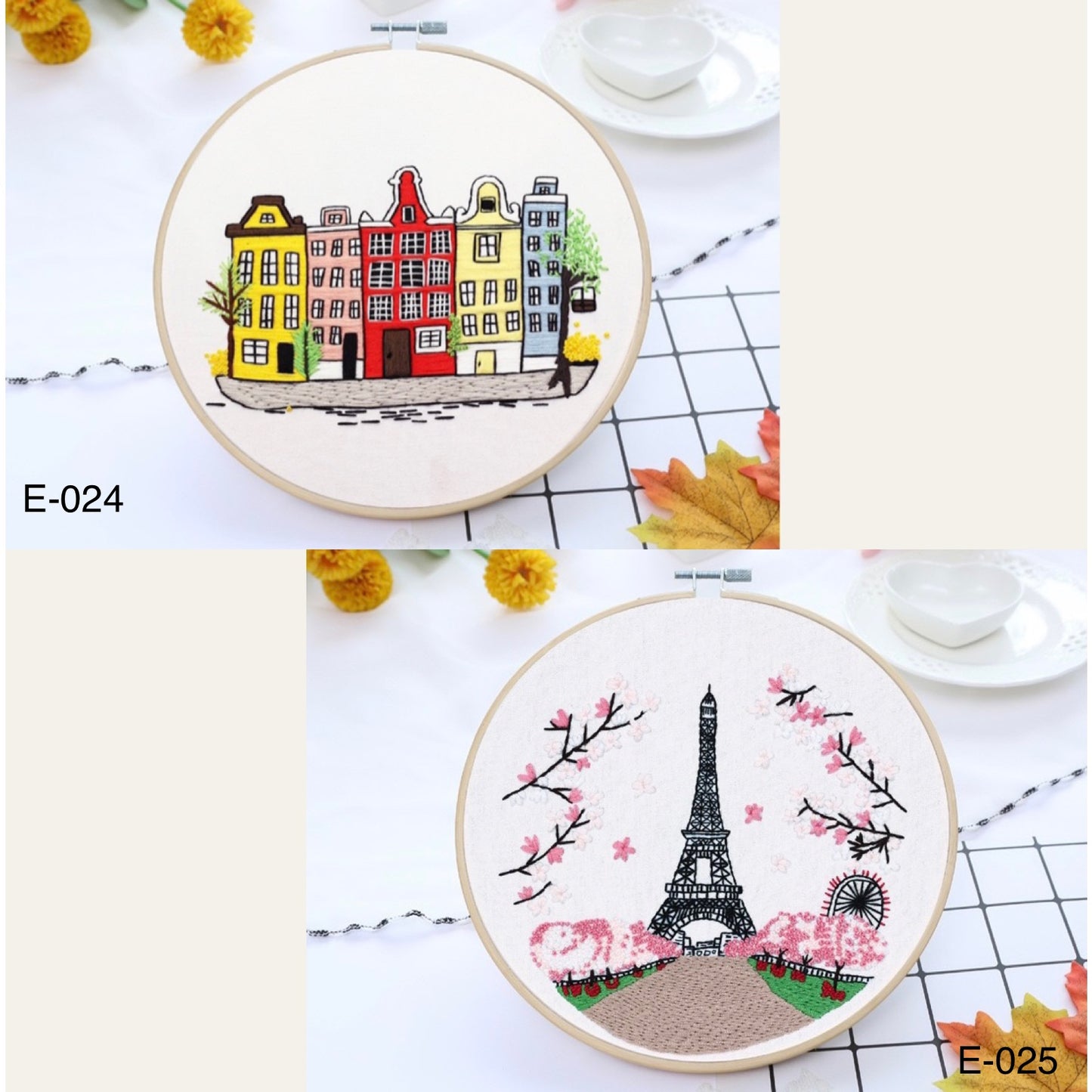 Embroidery Kits European Buildings