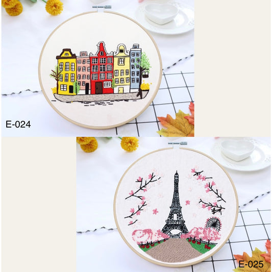 Embroidery Kits European Buildings
