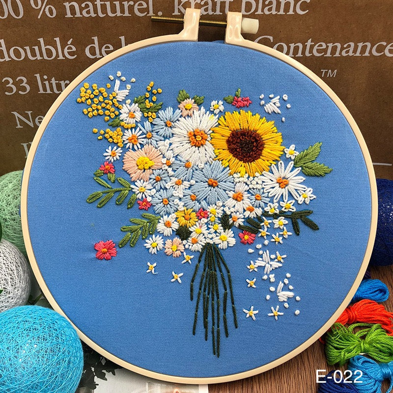 Embroidery Kits Flower Bouquets