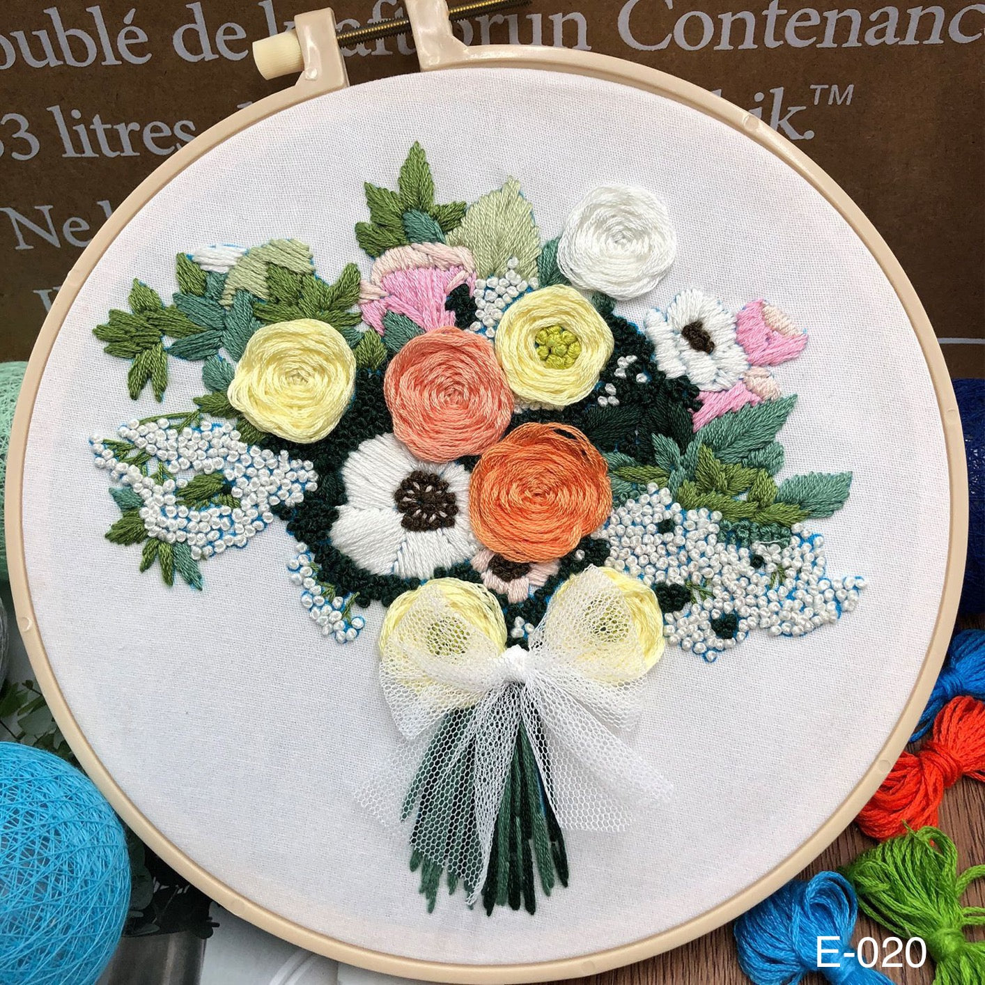 Embroidery Kits Flower Bouquets