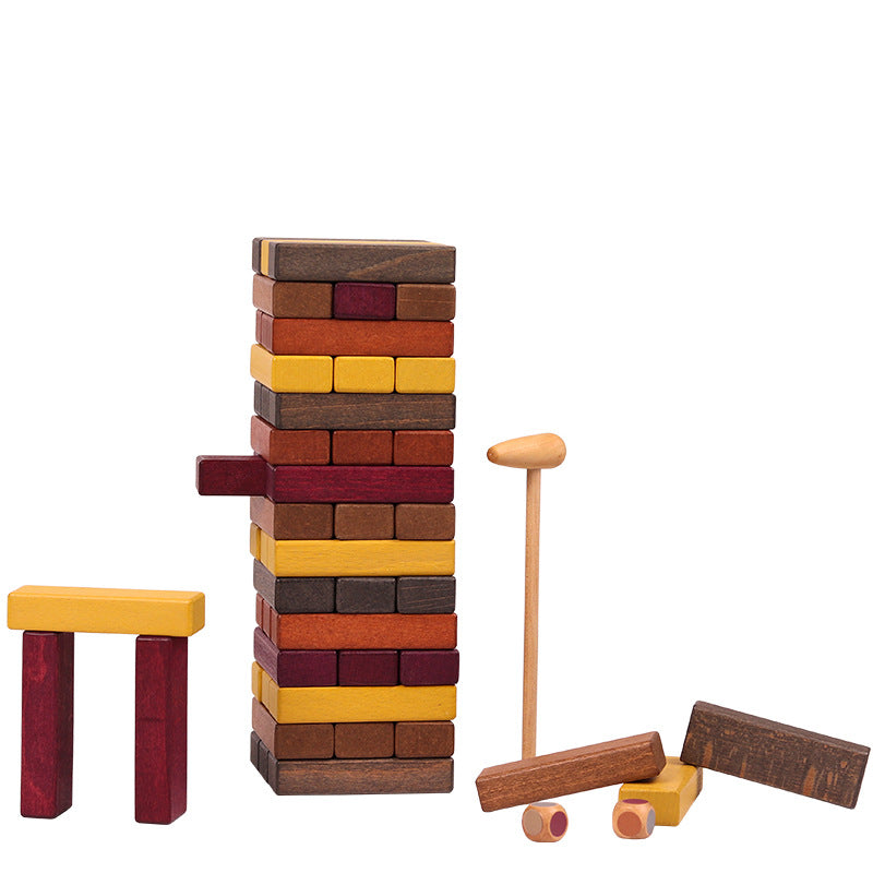 Wooden Jenga with Dice