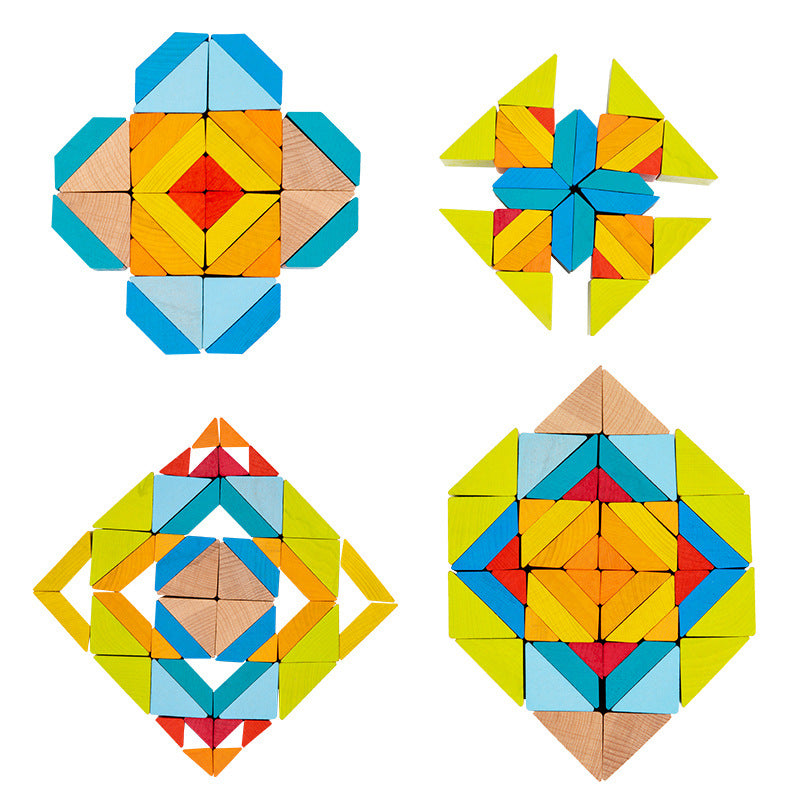 Geometric Math Puzzle Geometry Wood Puzzle – Boardgames and Puzzles