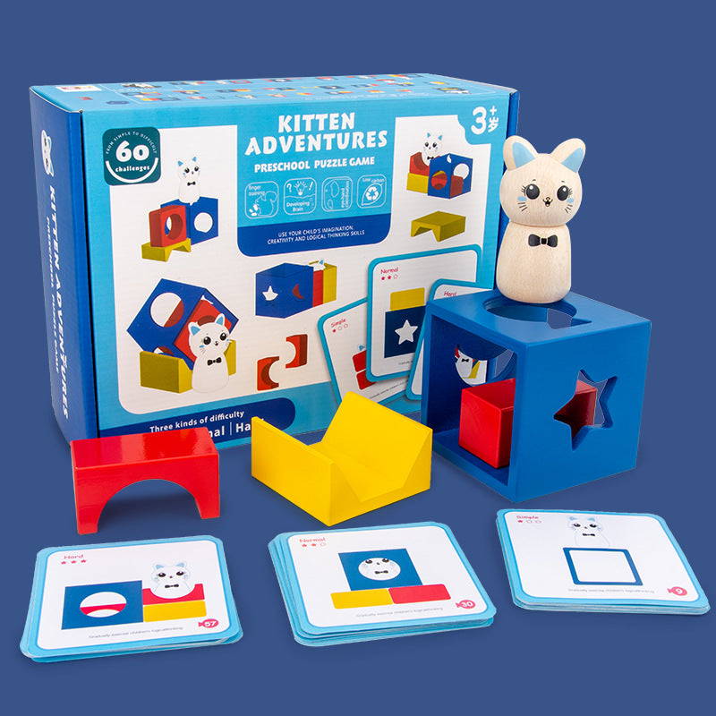 Kitten Advanture Pre-school Puzzle Game – Boardgames and Puzzles