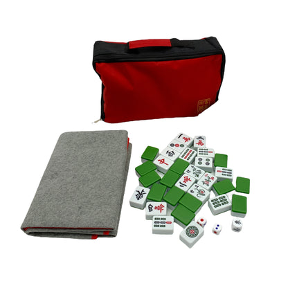 Mahjong With Red Bag 42mm 144 Tiles