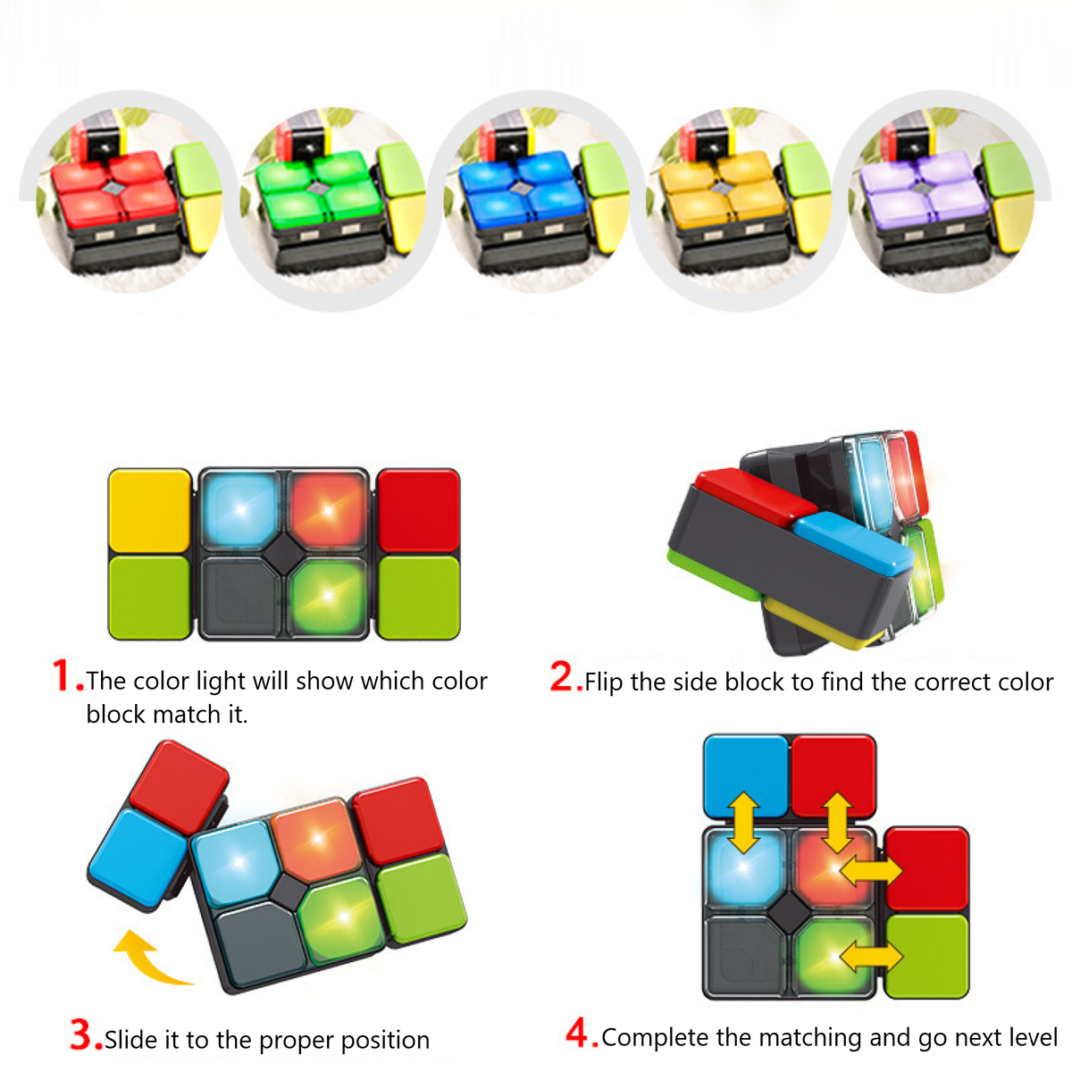 Colour Matching Block Game FlipSlide Color Matching Block – Boardgames and Puzzles