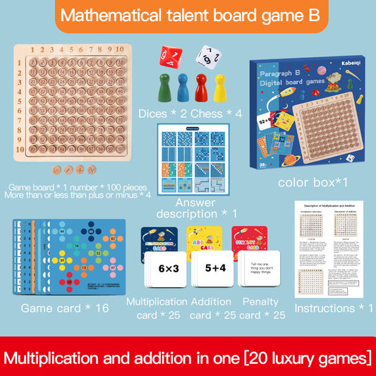 Math Learning Board Game