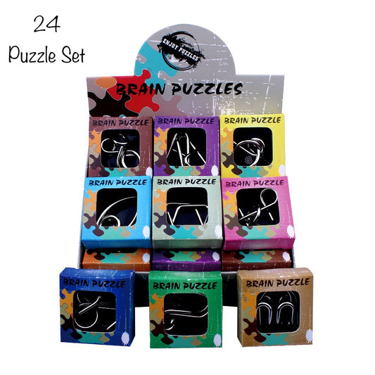 Metal Puzzle 24 Pieces Set