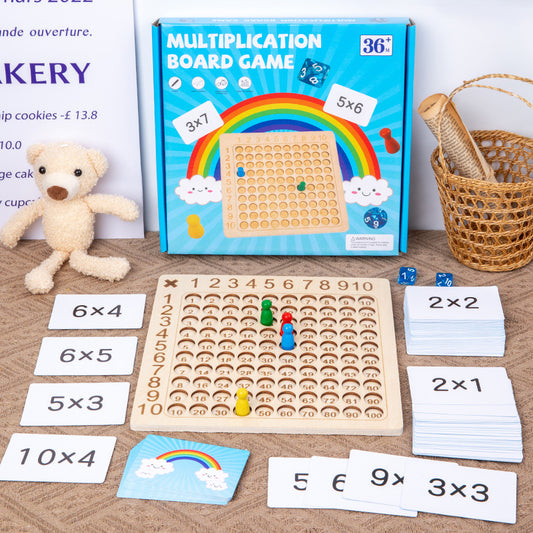 Multiplication Board Game Math Learning Aid