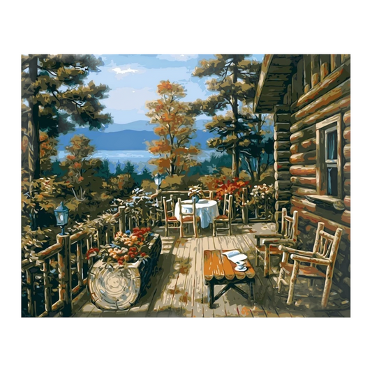 Balcony view Painting