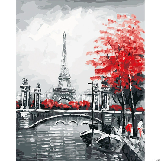 Eiffel Tower scenery Painting