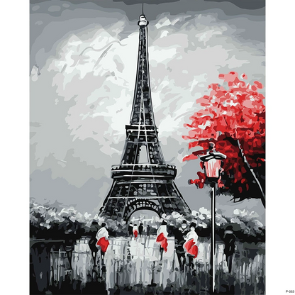 Eiffel Tower view Painting