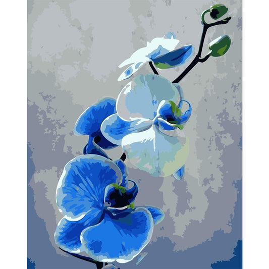 Blue Orchid Painting