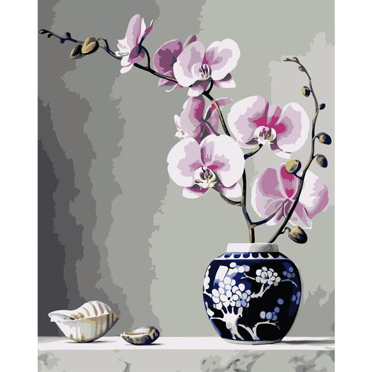 Pink Orchid Painting
