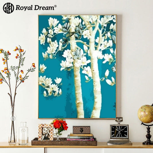 Blue Orchid Painting