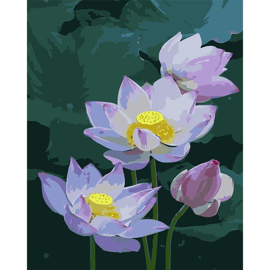 Water Lillie Flower Painting