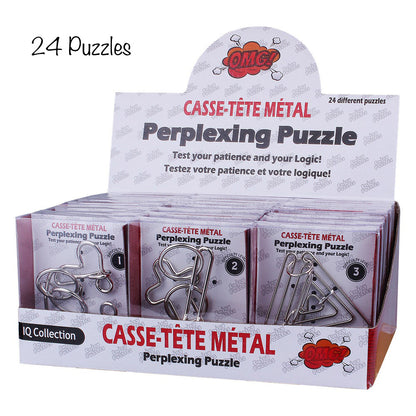 Perplexing Metal Puzzle Set 24 Pieces