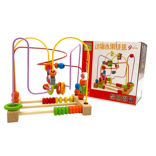 Wooden Bead Maze Toddler Montessori Toys