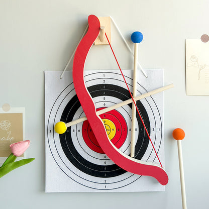 Shooting Game Safety Recurve Wooden Bow And Arrow Set For Children