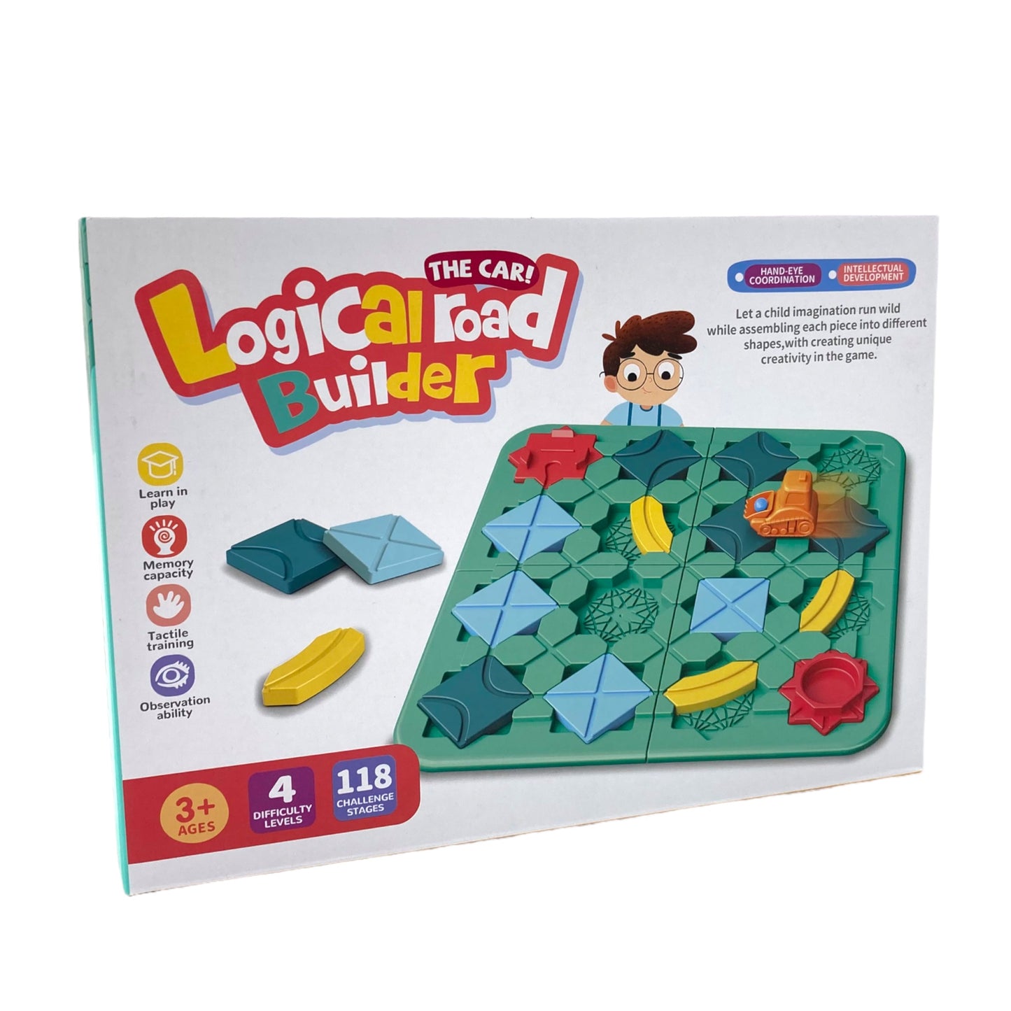 Logical Road Builder -Road Maze Board 118 Challenges